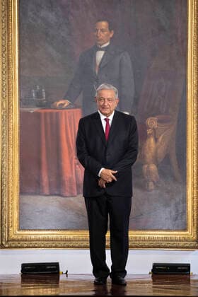(210902) -- MEXICO CITY, Sept. 2, 2021 -- Mexican President Andres Manuel Lopez Obrador preoares to deliver his third state of the nation address at the National Palace in Mexico City, capital of Mexico, on Sept. 1, 2021. Many experts forecast Mexico s economy will grow about 6 percent in 2021, as post-pandemic productivity picks up and vaccination against COVID-19 makes progress, President Andres Manuel Lopez Obrador said on Wednesday. (Str Xinhua) MEXICO-MEXICO CITY-LOPEZ OBRADOR-STATE OF THE NATION ADDRESS e Str 