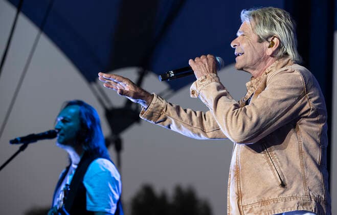 Matthias Reim The Concert 2021 Entertainment Matthias Reim The Concert 2021 on 03 09 2021 in Gelsenkirchen North Rhine Westphalia Matthias Reim is on stage at the Amphitheater in Gelsenkirchen Gelsenkirchen Amphitheater North Rhine Westphalia Germany Copyright: xMarcoxSteinbrenner Kirchner-Mediax
