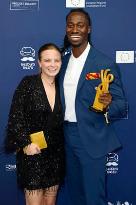 Jasna Fritzi Bauer and Eugene Boateng at the German Acting Award 2021 at Restaurant Spindler Klatt Berlin, 03 09 2021 Foto:xF.xKernx xFuturexImage