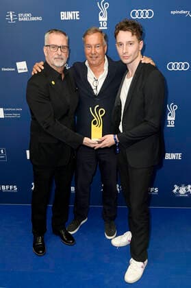 Kai Pieck, Nico Hofmann and Jonathan Berlin at the award ceremony of the German Acting Award 2021 at Restaurant Spindler Klatt Berlin, 03 09 2021 Foto:xF.xKernx xFuturexImage