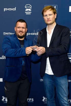 Matthias Halibrand and Henning Backhaus at the award ceremony of the German Acting Award 2021 at the restaurant Spindler Klatt Berlin, 03 09 2021 Foto:xF.xKernx xFuturexImage