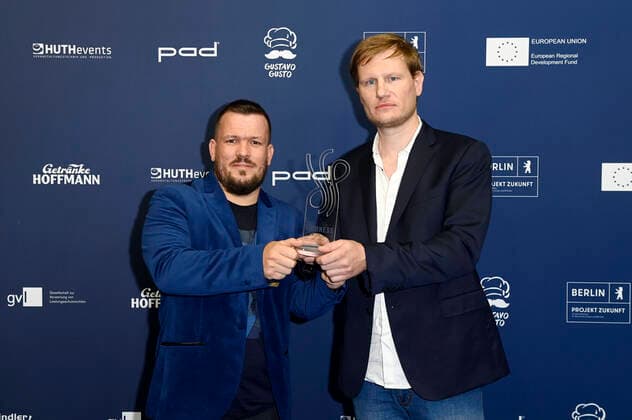 Matthias Halibrand and Henning Backhaus at the award ceremony of the German Acting Award 2021 at the restaurant Spindler Klatt Berlin, 03 09 2021 Foto:xF.xKernx xFuturexImage