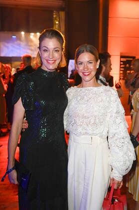 Julia Stinshoff and Wolke Hegenbarth at the award ceremony of the German Acting Award 2021 at the restaurant Spindler Klatt Berlin, 03 09 2021 Foto:xF.xKernx xFuturexImage