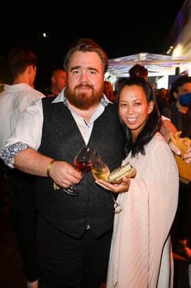 Tristan Seith and Minh Khai Phan Thi at the award ceremony of the German Acting Award 2021 at Restaurant Spindler Klatt Berlin, 03 09 2021 Foto:xF.xKernx xFuturexImage