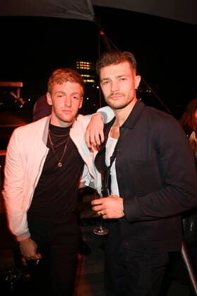 Timur Bartels and Eugen Bauder at the award ceremony of the German Acting Award 2021 at the restaurant Spindler Klatt Berlin, 03 09 2021 Foto:xF.xKernx xFuturexImage