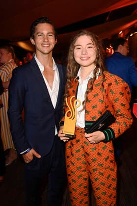 Tim Oliver Schultz and Hannah Schiller at the award ceremony of the German Acting Award 2021 at the restaurant Spindler Klatt Berlin, 03 09 2021 Foto:xF.xKernx xFuturexImage