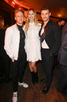Timur Bartels, Zsa Zsa Inci Bürkle and Eugen Bauder at the award ceremony of the German Acting Award 2021 at the restaurant Spindler Klatt Berlin, 03 09 2021 Foto:xF.xKernx xFuturexImage