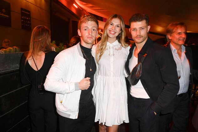 Timur Bartels, Zsa Zsa Inci Bürkle and Eugen Bauder at the award ceremony of the German Acting Award 2021 at the restaurant Spindler Klatt Berlin, 03 09 2021 Foto:xF.xKernx xFuturexImage