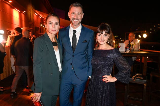 Nadine Warmuth, Jochen Schropp and Paula Schramm at the award ceremony of the German Acting Award 2021 at the restaurant Spindler Klatt Berlin, 03 09 2021 Foto:xF.xKernx xFuturexImage