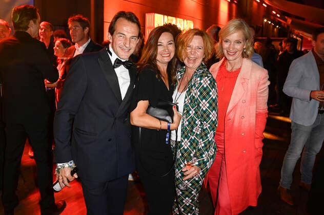 Hans Werner Meyer, Jacqueline Macaulay, Marion Kracht and Katja Weitzenböck at the award ceremony of the German Acting Award 2021 at the restaurant Spindler Klatt Berlin, 03 09 2021 Foto:xF.xKernx xFuturexImage