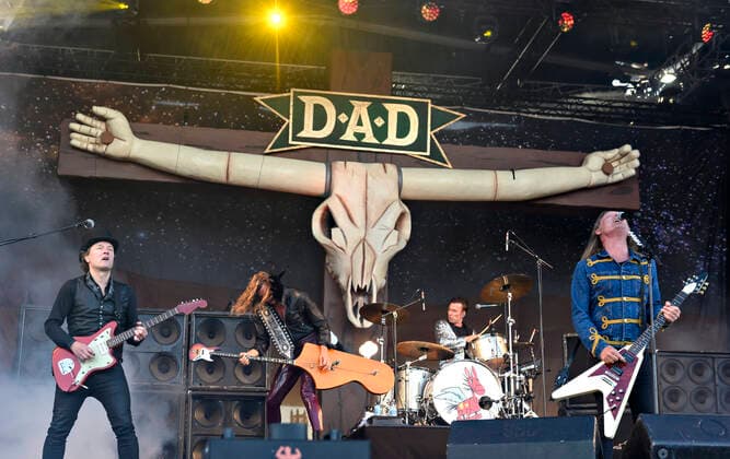 Back To Live The Danish band D A D on stage at Refshaleoeen Saturday, September 4, 2021 Under the heading Back To Live, nine of the countrys biggest festivals are together to create experiences with live music and community at the center with an outdoor concert day at Refshaleoeen in Copenhagen, Copenhagen  Copyright: TorbenxChristensen TorbenxChristensenx cop108 spdk20210904-190934-L