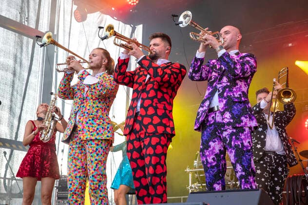 Druckluft live at the Üvverm Horizont concert at the OpenAir Port Festival 2021 at Cologne Bonn Airport Cologne, 04 09 2021 Foto:xR.xSchmiegeltx xFuturexImage