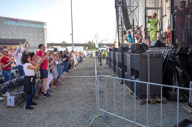 Druckluft live at the Üvverm Horizont concert at the OpenAir Port Festival 2021 at Cologne Bonn Airport Cologne, 04 09 2021 Foto:xR.xSchmiegeltx xFuturexImage