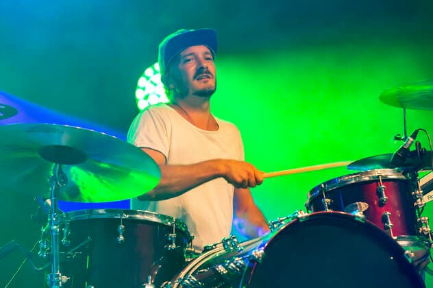 Hannes Feder of Cat Ballou live at the Üvverm Horizont concert at the OpenAir Port Festival 2021 at Cologne Bonn Airport Cologne, 04 09 2021 Foto:xR.xSchmiegeltx xFuturexImage