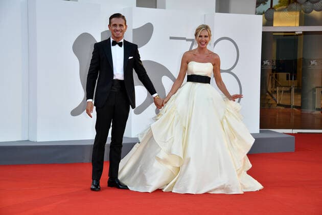 78th Venice Film Festival 2021, Red Carpet Kineo Award . Pictured Marco Baccini, Federica Panicucci  Copyright: xSimonexComix xIPAx xVeneziax2020x