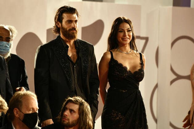 78th Venice Film Festival 2021, Red Carpet Filming Italy . Pictured Moran Atias, Can Yaman  Copyright: xSimonexComix xIPAx xVeneziax2020x