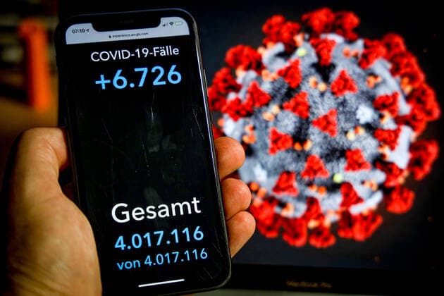 Coronavirus in Germany Covid 19 Dashboard of the Robert Koch Institute 07 09 2021 Robert Koch Institute 7 days Incidence 83.8 7 days Number of cases 69 701 COVID 19 cases 4 017 116 Addition of 6 726 compared to the previous day COVID 19 deaths 92 413 Addition of 59 compared to the previous day