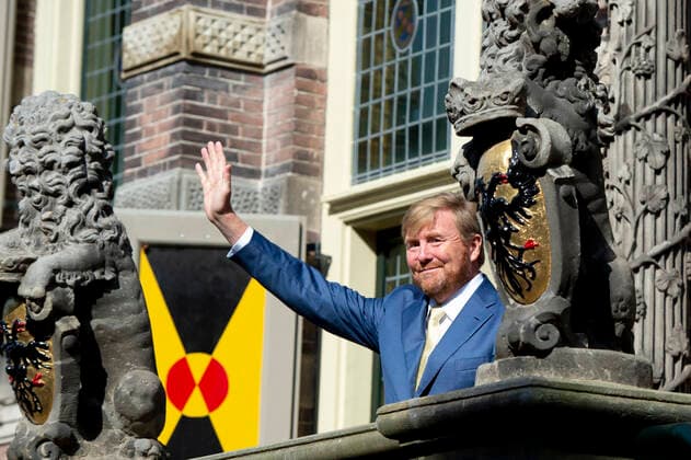 07-09-2021 Bolsward King Willem-Alexander attend the opening of the Culture Historic Center De Tiid in Bolsward. Â  Copyright: xPPEx