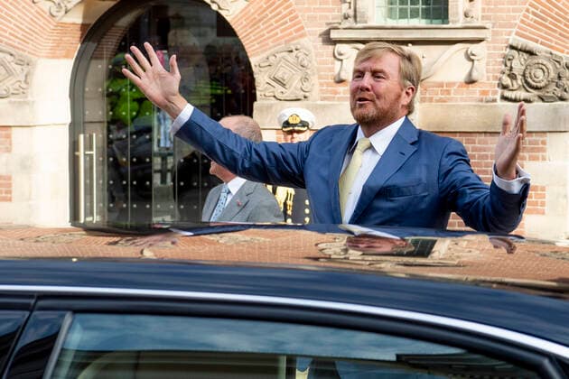 07-09-2021 Bolsward King Willem-Alexander attend the opening of the Culture Historic Center De Tiid in Bolsward. Â  Copyright: xPPEx