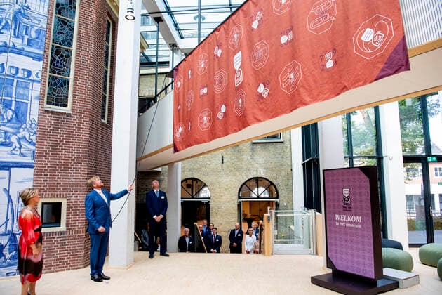 07-09-2021 Bolsward King Willem-Alexander attend the opening of the Culture Historic Center De Tiid in Bolsward. Â  Copyright: xPPEx