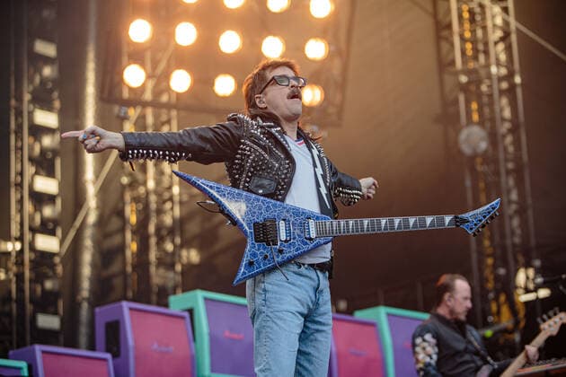 September 6, 2021, Seattle, Washington, USA: Seattle, WA - SEPTEMBER 06, 2021 : Rivers Cuomo of the rock band Weezer performs to a sold out crowd during the Hella Mega Tour at T-Mobile Park on September 06, 202 1 in Seattle, Washington. Photo Xander Deccio imageSPACE Seattle USA - ZUMAs181 20210906_zea_s181_219 Copyright: xImagespacex