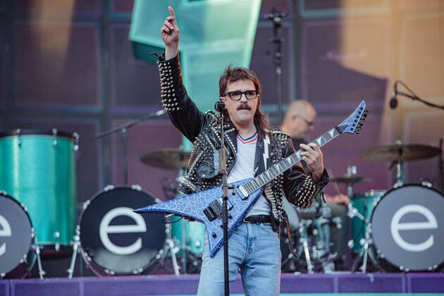 September 6, 2021, Seattle, Washington, USA: Seattle, WA - SEPTEMBER 06, 2021 : Rivers Cuomo of the rock band Weezer performs to a sold out crowd during the Hella Mega Tour at T-Mobile Park on September 06, 202 1 in Seattle, Washington. Photo Xander Deccio imageSPACE Seattle USA - ZUMAs181 20210906_zea_s181_208 Copyright: xImagespacex