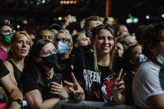 September 6, 2021, Seattle, Washington, USA: Seattle, WA - SEPTEMBER 06, 2021 : Rock band Green Day performs to a sold out crowd during the Hella Mega Tour at T-Mobile Park on September 06, 202 1 in Seattle, Washington. Photo Xander Deccio imageSPACE Seattle USA - ZUMAs181 20210906_zea_s181_195 Copyright: xImagespacex