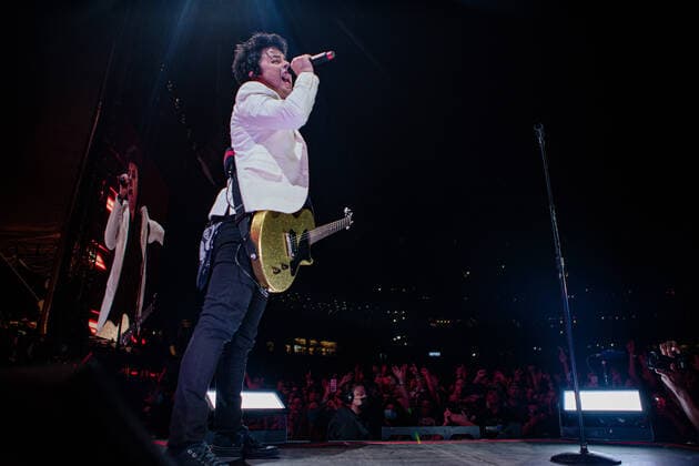 September 6, 2021, Seattle, Washington, USA: Seattle, WA - SEPTEMBER 06, 2021 : Billy Joe Armstrong of the rock band Green Day performs to a sold out crowd during the Hella Mega Tour at T-Mobile Park on September 06, 202 1 in Seattle, Washington. Photo Xander Deccio imageSPACE Seattle USA - ZUMAs181 20210906_zea_s181_192 Copyright: xImagespacex
