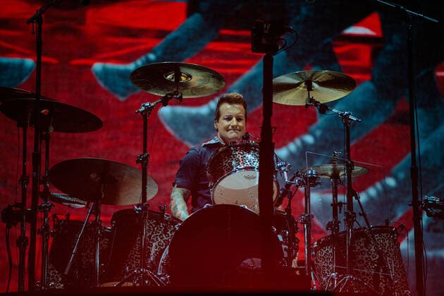 September 6, 2021, Seattle, Washington, USA: Seattle, WA - SEPTEMBER 06, 2021 : Tre Cool of the rock band Green Day performs to a sold out crowd during the Hella Mega Tour at T-Mobile Park on September 06, 202 1 in Seattle, Washington. Photo Xander Deccio imageSPACE Seattle USA - ZUMAs181 20210906_zea_s181_193 Copyright: xImagespacex