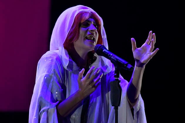 Italy: Veronica Lucchesi La Rappresentante di Lista Veronica Lucchesi from La Rappresentante di Lista (The List Representative) during the concert at the Cavea Auditorium Parco della Musica, Rome. Rome Italy Copyright: DomenicoxCippitelli