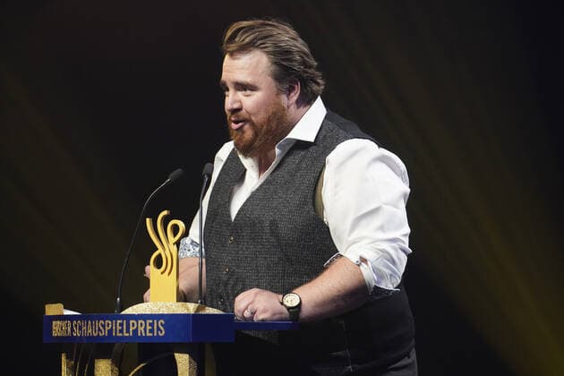 DEUTSCHER SCHAUSPIELPREIS 2021 award ceremony Tristan Seith at the DEUTSCHER SCHAUSPIELPREIS 2021 award ceremony at Spindler und Klatt in Berlin Copyright: xEventpressx