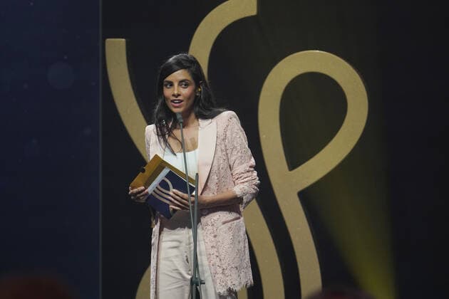 DEUTSCHER SCHAUSPIELPREIS 2021 award ceremony Collien Ulmen Fernandes at the DEUTSCHER SCHAUSPIELPREIS 2021 award ceremony at Spindler and Klatt in Berlin Copyright: xEventpressx