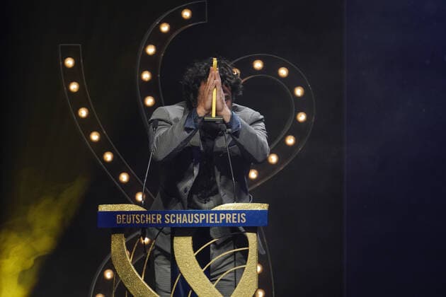 DEUTSCHER SCHAUSPIELPREIS 2021 award ceremony Serkan Kaya at the DEUTSCHER SCHAUSPIELPREIS 2021 award ceremony at Spindler und Klatt in Berlin Copyright: xEventpressx