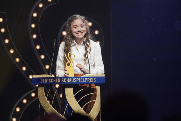 DEUTSCHER SCHAUSPIELPREIS 2021 award ceremony Hannah Schiller at the DEUTSCHER SCHAUSPIELPREIS 2021 award ceremony at Spindler und Klatt in Berlin Copyright: xEventpressx