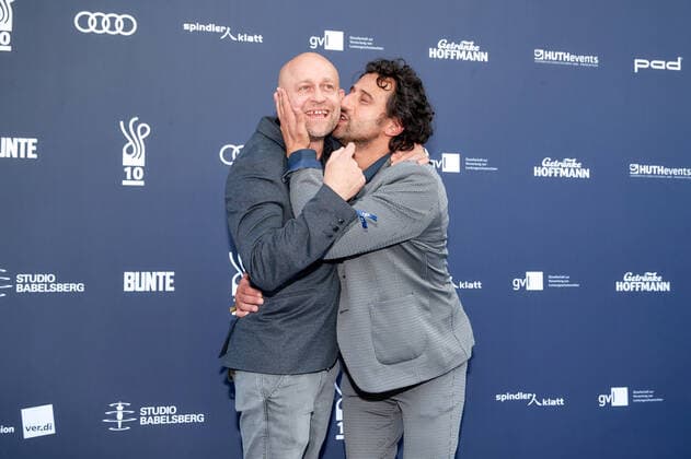 GERMAN ACTING AWARD 2021 Jürgen Vogel and Serkan Kaya on the red carpet at the German Acting Award ceremony at Spindler Klatt in Berlin. Copyright: xEventpressxGolejewskix