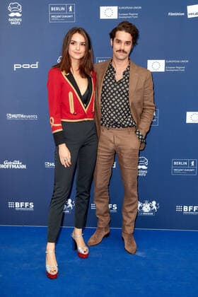 GERMAN ACTING AWARD 2021 Luise Befort with brother Maximilian Befort on the red carpet at the German Acting Award ceremony at Spindler Klatt in Berlin. Copyright: xEventpressxGolejewskix