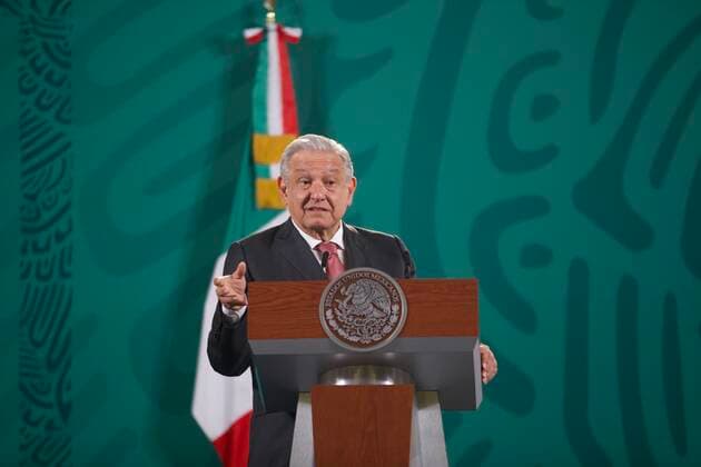 Mexican President Lopez Obrador Meets With Media MEXICO CITY, MEXICO - SEPTEMBER 8: Mexico™s President Andres Manuel Lopez Obrador talks for Mexican media during his daily press conference at National Palace on September 8, 2021 in Mexico City, Mexico. (Photo by Julian Lopez Eyepix Group) Copyright: xJulianxLopezx EYEPIXGROUP_JL_08092021_14275