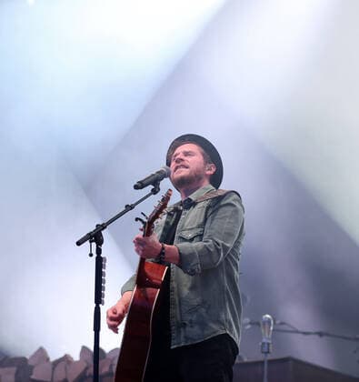 Johannes Oerding and band live concert as part of Stars am Strand Timmendorfer Strand