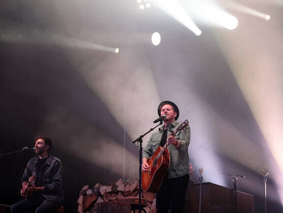 Johannes Oerding and band live concert as part of Stars am Strand Timmendorfer Strand