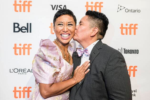 Bilder des Jahres 2021, Entertainment 09 September Entertainment Themen der Woche KW36 September 10, 2021, Toronto, on, Canada: Writer Catherine Hernandez and parter Nazbah Tom are photographed ahead of the premiere of Scarborough, the film adaptation of Hernandez s award-winning novel, at the 2021 Toronto International Film Festival, Friday, Sept. 10, 2021. Toronto Canada  - ZUMAc35_ 20210910_zaf_c35_037 Copyright: xChristopherxKatsarovx