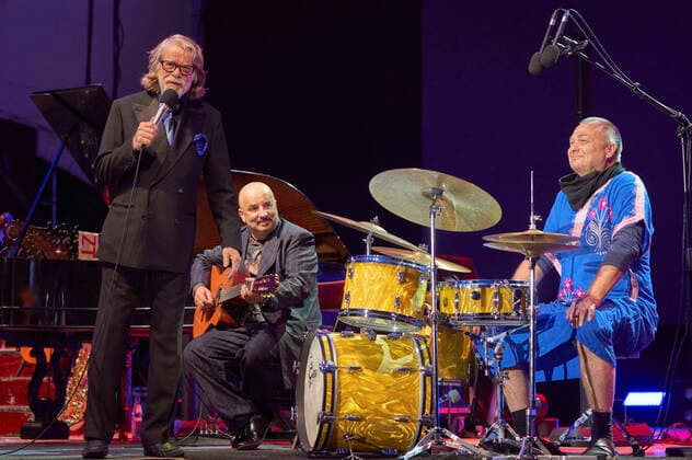Helge Schneider live as part of the concert series Back on Stage at the Gilde Parkbühne Hannover, 10 09 21 Foto:xU.xStammx xFuturexImage