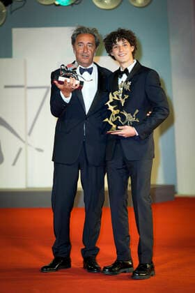 Photo IPP Daniele Cifala™ Venice 10 09 2021 The 78th Venice Film Festival Award Winners Photocall The 78th Venice International Film Festival in the photo Director Paolo Sorrentino and Filippo Scotti Italy Photo Press World Copyright  0