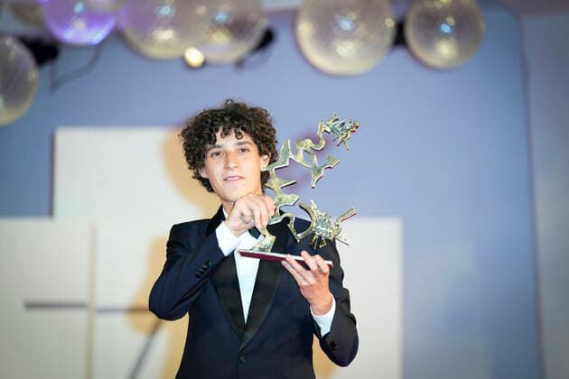 Photo IPP Daniele Cifala™ Venice 10 09 2021 The 78th Venice Film Festival Award Winners Photocall The 78th Venice International Film Festival in the photo Filippo Scotti Italy Photo Press World Copyright  0