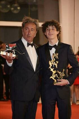 78th Venice film festival The winners pictured: Paolo Sorrentino and Filippo Scotti  Copyright: xAlbertoxTerenghix xIPAx xIPAx xVenezia2000x
