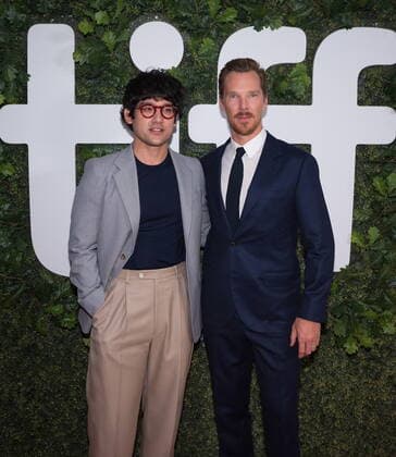 Toronto International Film Festival - The Electric Life of Louis Wain Premiere September 11, 2021, Toronto, on, Canada: Director Will Sharpe and actor Benedict Cumberbatch, pose for a photograph on the red carpet for the film The Electrical Life of Louis Wain during the Toronto International Film Festival in Toronto on, Saturday, September 11, 2021. Toronto Canada - ZUMAc35_ 20210911_zaf_c35_157 Copyright: xTijanaxMartinx