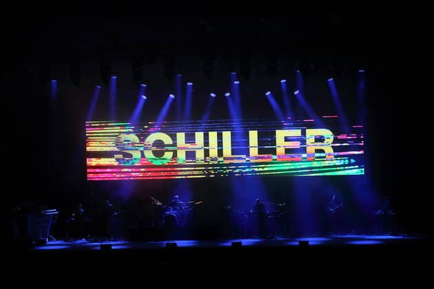 Christopher von Deylen aka Schiller at a concert at the Waldbühne in Berlin, 11 September 2021 Schiller concert Waldbühne