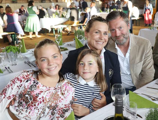 Tabaluga Golf Cup 2021 by Michael Roll For the 27th time Michael Roll organized the Tabaluga Golf Cup for the benefit of his Tabaluga Foundation Martina Eberl and her husband Claes Gripenberg and their daughters Linda and Heidi, Tutzing Bavaria Germany Golfclub Tutzing