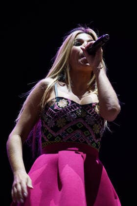 Natalia Performs In Madrid the singer Natalia Rodriguez Gallego performs during the concert at FEMA, in Madrid, September 11, 2021 spain Madrid Spain gonzalez-notitle210911_npjTr  Copyright: xOscarxGonzalezx