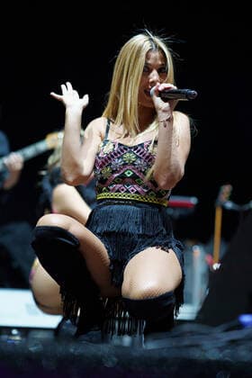 Natalia Performs In Madrid the singer Natalia Rodriguez Gallego performs during the concert at FEMA, in Madrid, September 11, 2021 spain Madrid Spain gonzalez-notitle210911_npkFJ  Copyright: xOscarxGonzalezx