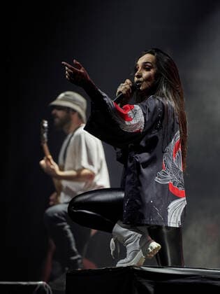 Jinjer Konzert in Moskau September 10, 2021, Moscow, Russia: Tatiana Shmaylyuk of Jinjer band performs live on stage at the 1930 Moscow. Moscow Russia - ZUMAs197 20210910_zaa_s197_516 Copyright: xMihailxSiergiejeviczx